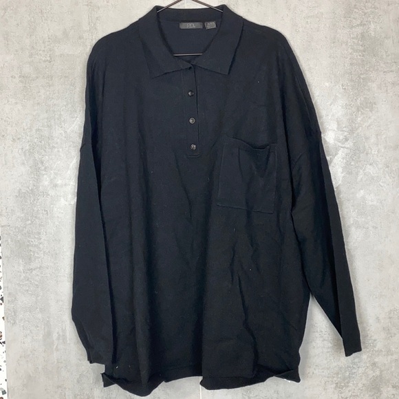 RDI sweater knit henley top - Picture 2 of 4